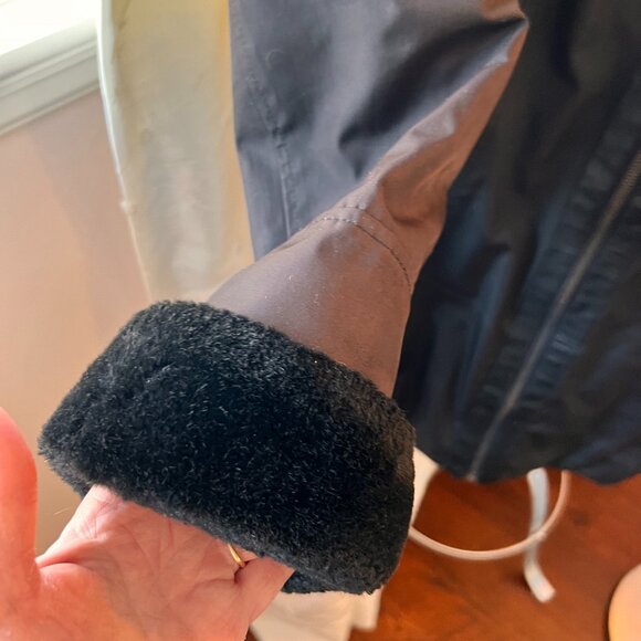 MARC New York Winter Black Fabric/Leather/Fur Trimmed Coat - Picture 6 of 6